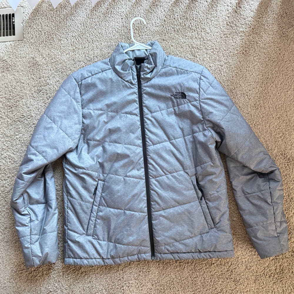 The North Face Men’s Quilted Gray Insulated Jacket, Size Large - NWOT